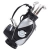 Mini Desktop Golf Bag Pen Clock Zinc Alloy PU Leather