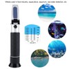 Salinity Refractometer, 0-100% Handheld Salinometer with Temperature Compensation Salinity Meter
