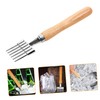 MAGICLULU 4pcs Aluminum Ice with Wood Handle Versatile Ice Tool