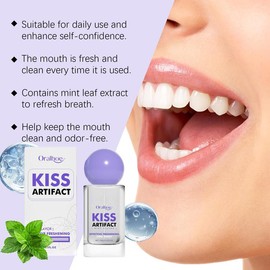 Gentle Teeth Brightening Mouth Spray | Oral Care Spray for Fresh Breath | Whitening & Refreshing Teeth Spray for Women & Men | Daily Oral Care