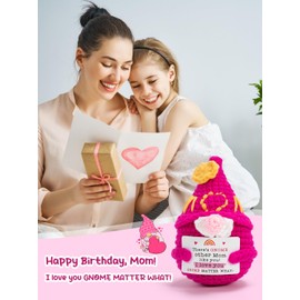 Birthday Gift for Mom, Funny for Mom, Cute Gnome Plush mom Gifts from Daughter Son, Cadeau Maman Cadeau Fete des Meres I Love You Gnome Matter What