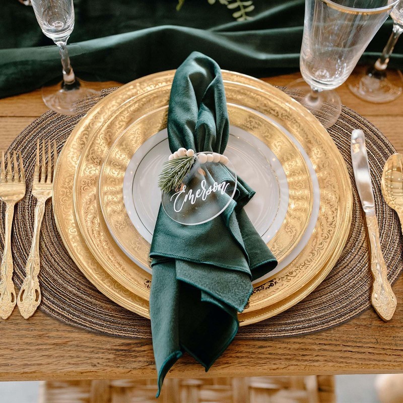 Noctiflorous Oval Braided Placemats 12x18 Inch Table Mats Set of