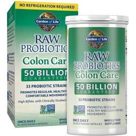 Garden Of Life RAW Probiotics - 50 B - 30 Caps - Sin sabor