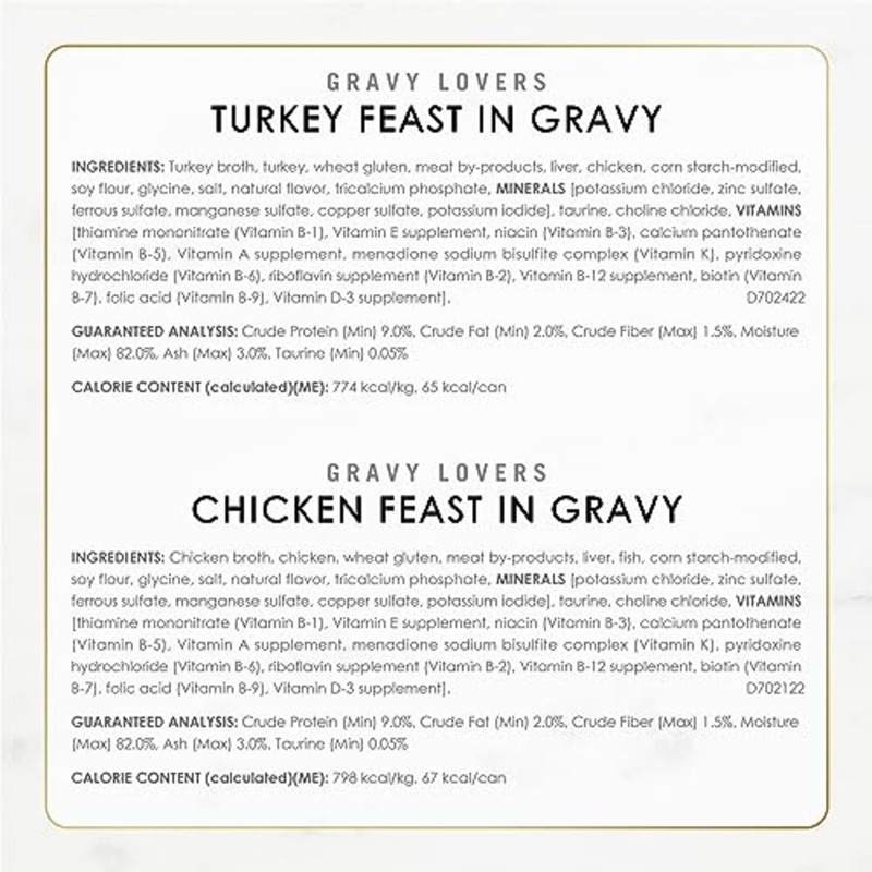 Purina Fancy Feast Gravy Lovers Poultry and Beef Grilled Gourmet
