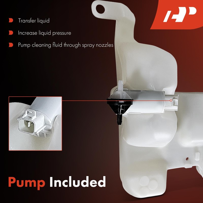 A-Premium Windshield Washer Reservoir Tank Assembly Compatible with Honda Insight