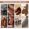 45PCS Leather Sewing Kit with Wooden Handle Awl Tool, Speedy