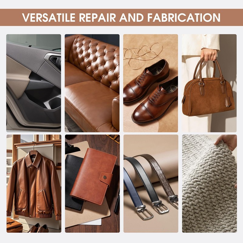 45PCS Leather Sewing Kit with Wooden Handle Awl Tool, Speedy