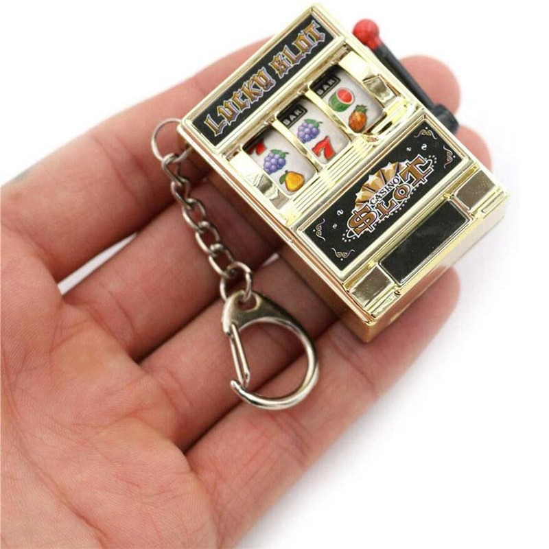 6 Pcs Keychain Toys Slot Machine Key Chain Fun Car