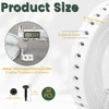 White Metal Strap with Holes 3/4 Inch×33-Feet Perforated Hanger Strap