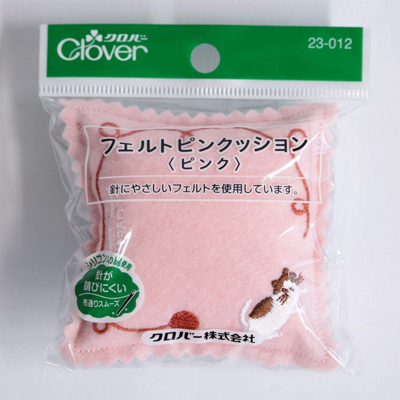 Clover フェルトピンクッションIIピンク 23-012