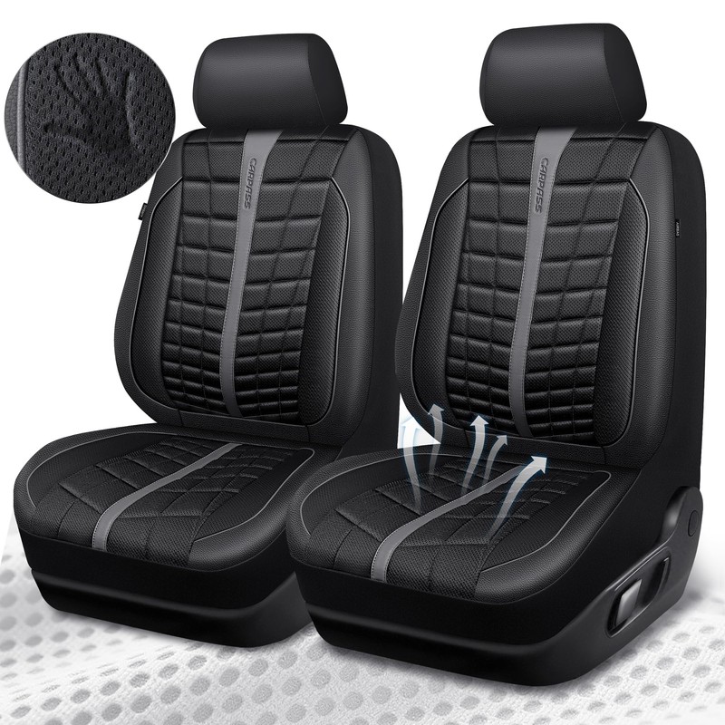 CAR PASS 3D Air Mesh Seat Covers for Car, Leather