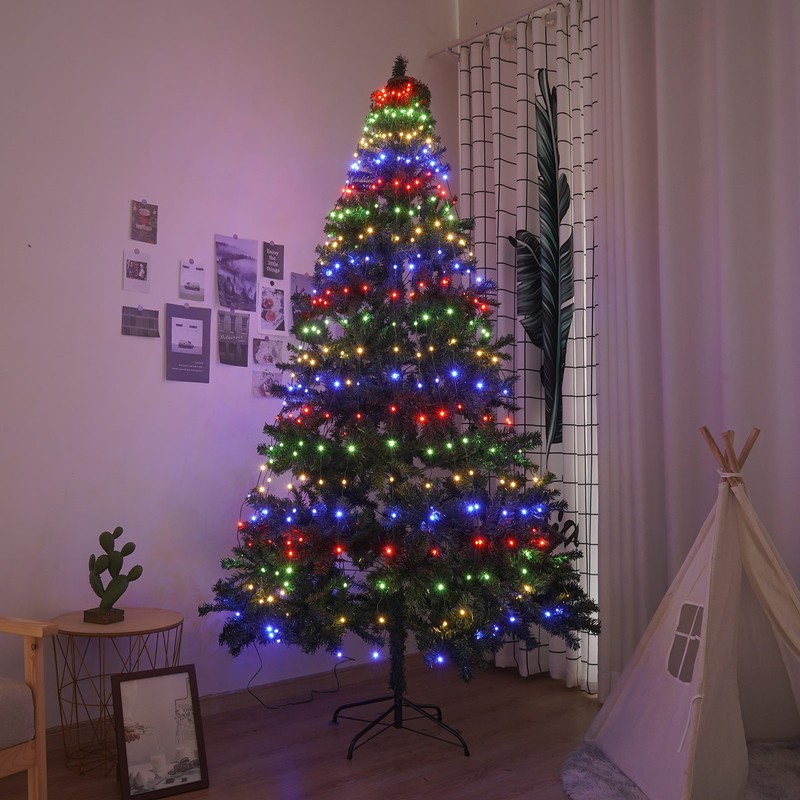 Christmas Tree Decorative Lights String Garden Layout Waterfall Lights Party