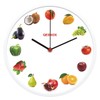 Qesnox Kitchen Clock, Kitchen Wall Clock Sweep Silent Non Ticking