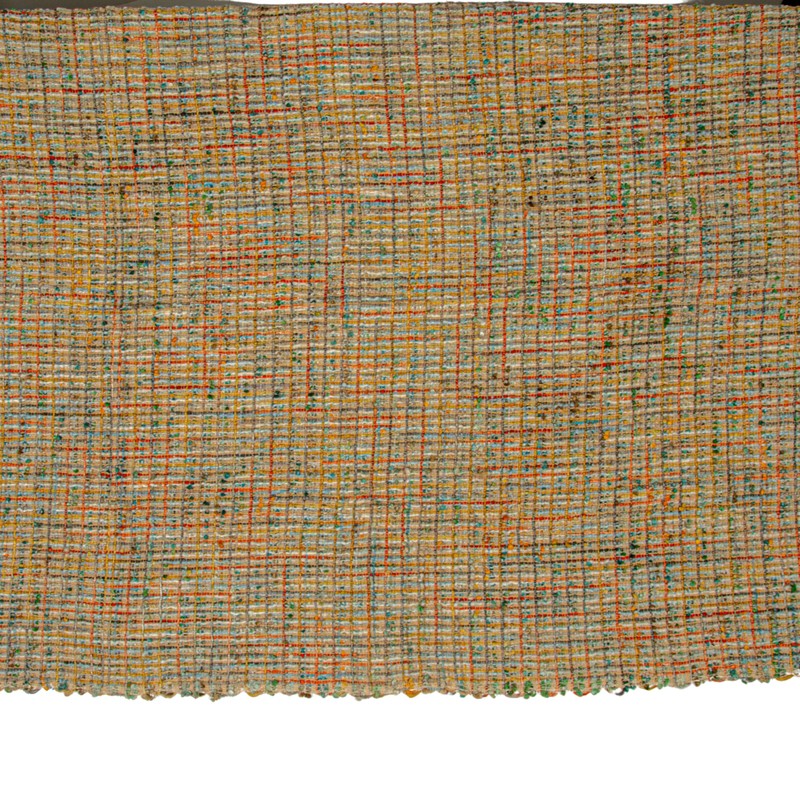 Creative Co-Op Woven Acrylic Bouclé Throw Blanket with Fringe, Multicolor