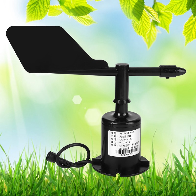 0-10V 8 Directions Environmental Signal Output Polycarbonate Wind Speed Sensor