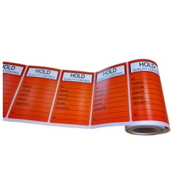 YOUOK Hold Quality Control Labels Stickers, 3×5 Inch Quality Hold Stickers Inventory Control Labels for Shipping,Inventory,Production Line,Warehouse,Management,Inspection.(200Pcs)