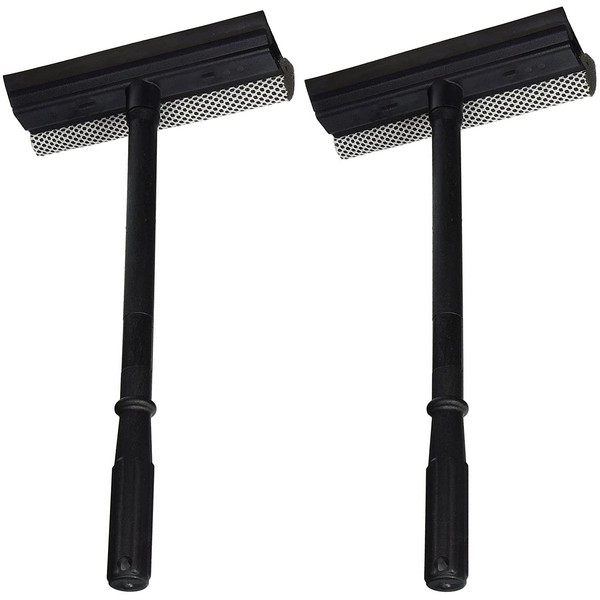Black Duck Brand Set of 2 Window and Windshield Cleaning Sponge and Rubber Squeegee!