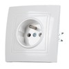 8pcs French Standard Socket 16A Wall Mounted Socket Wall Outlet