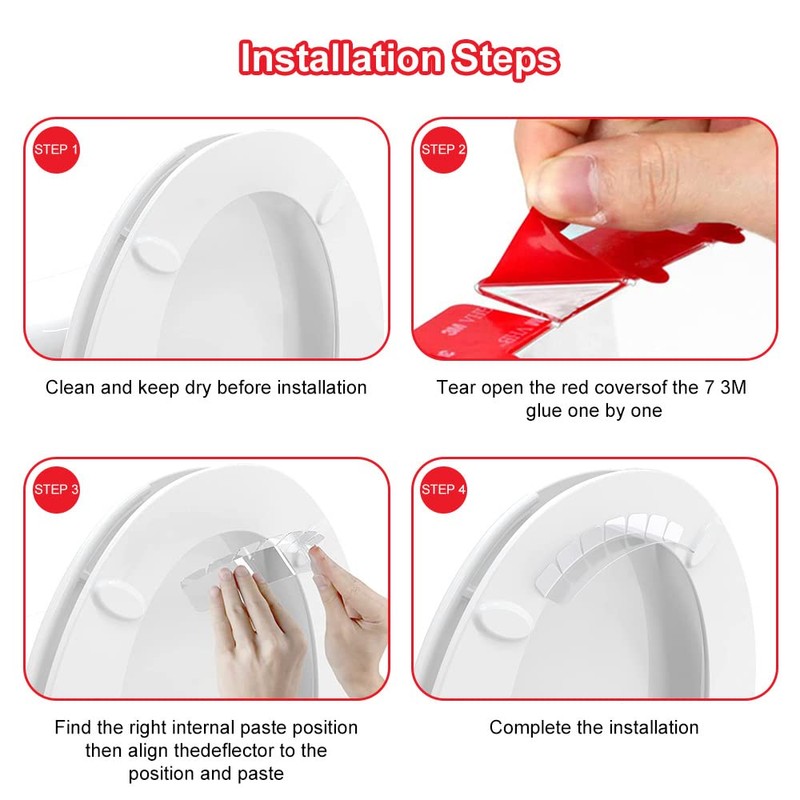 Hsthe Sea 2 PCS pee guard for Toilet Seat Pee