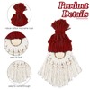 FREEBLOSS 6 Set DIY Santa Claus Kit DIY Macrame Santa