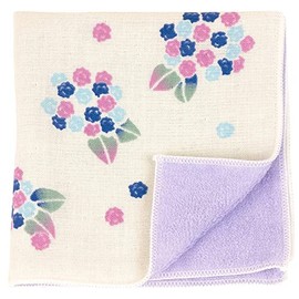 Wataol Semi Wash (Towel Handkerchief) Hydrangea Murasaki