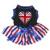 Petitebelle Britain Heart Puppy Dress Black Stripe XL