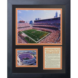 Cleveland Browns Stadium- The Dawg Pound Collectible | Framed Photo Collage Wall Art Decor - 12"x15" | Legends Never Die (11730U)