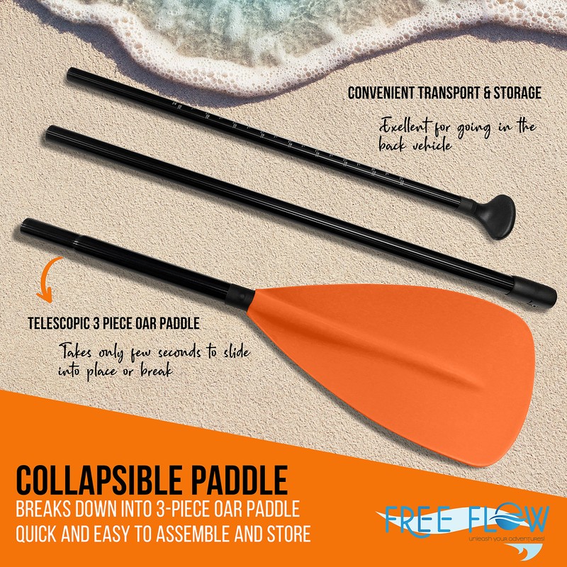 SereneLife Stand Up Paddle-Board Adjustable Paddle - Adjustable Water Paddle