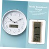 Operitacx Elegant Digital Wall Clock Calendar and Temperature Large Lcd