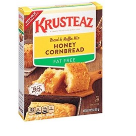 Krusteaz, Fat Free, Honey Cornbread Mix, 14.5oz Box (Pack of 4)