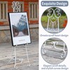 Metal Free Standing Adjustable Display Stand Scroll Easel with Chain