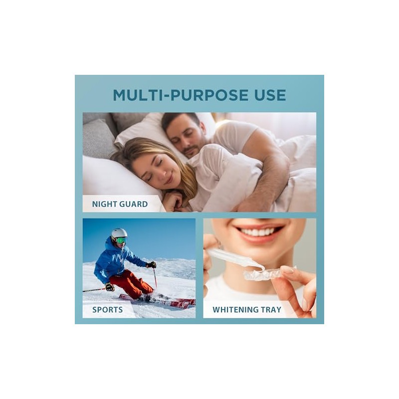 Mouth Guard for Grinding Teeth at Night: Moldable Sleeping Mouthguards