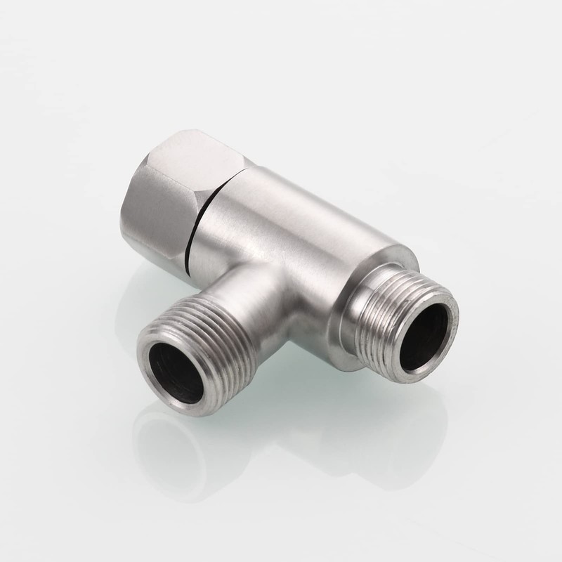 Tecmolog Add On Tee Fitting Stainless Steel Toilet Water Supply