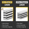 Junarter JUNARTER 12 Pack Neodymium Bar Magnets Heavy Duty, Powerful