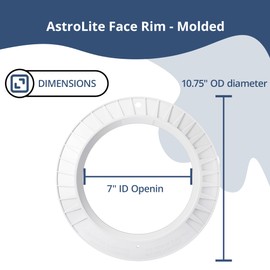 SPX0580A Pool Light Face Plate Rim – Compatible with Hay-ward AstroLite Series SP0580 & SP0580S, Molded Plastic Rim for Underwater Lights – Pool Lights Cover Replacement Parts