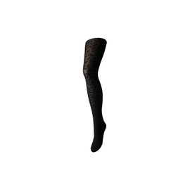 PIECES Women's Pcrabine Tights Noos Tights, Black/AOP:BLACK LEO
