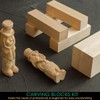 Basswood Carving Block 10Pcs Unfinished Wood Blocks 2 Sizes Natural