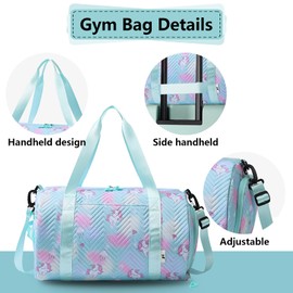 EEPLUYTY Sports bag, unicorn yoga bag, sports bag, small, bag for sports, training bag - unisex (green)