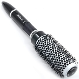 Kent KS30 Nylon Radial Salon Hair Brush With Heat Reflecting Core (33mm Diameter) - For Styling, Straight Blow-Dry, and Easy Curling