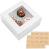 GylSun Pack of 15 Cupcake Muffin Boxes with Large Viewing