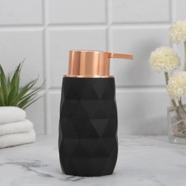 7 Oz Hand Soap Dispenser Lotion Pump Bottles, 2 Pack Refillable Liquid Dish Soap Bottles for Bathroom and Kitchen Soap Dispenser with Hand Soap, Lotion Rustproof Pump Black