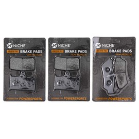 NICHE Brake Pad Set for Triumph Rocket III Touring Roadster T2020393 T2020245 T2020692 Front Rear Semi-Metallic