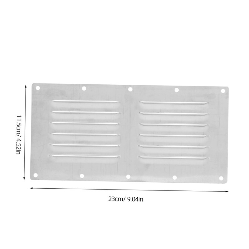 TEHAUX Stainless Steel Vent Cover for Grille Louvered Design Ventilation