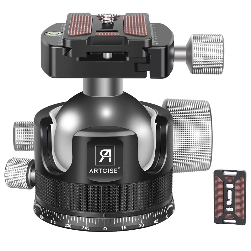 ARTCISE 44mm Low Profile Ball Head All Metal CNC Tripod