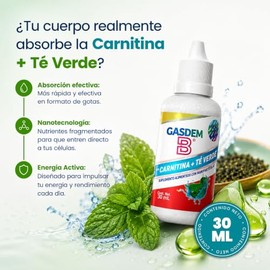 Suplemento Base Carnitina + Té Verde Nanoparticulado 30 Ml Gotero