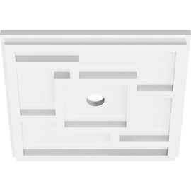 Ekena Millwork CMP10KX-01000 Knox Architectural Grade PVC Contemporary Urethane Ceiling Medallions 10"OD x 1"ID x 3 1/2"C x 1"P