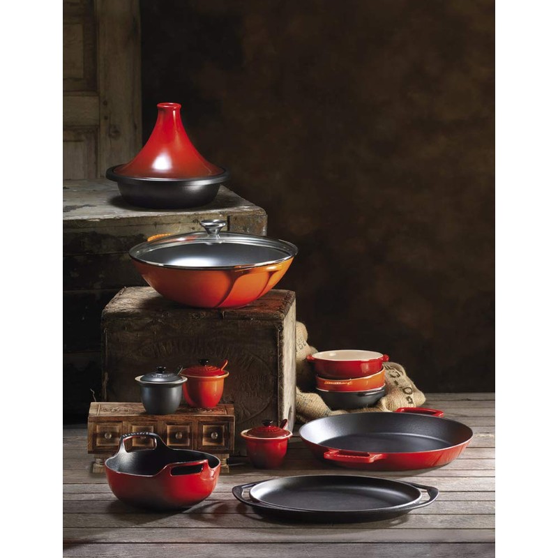 Le Creuset Stoneware Tapas Dish, 14 cm, Volcanic Orange, 72102140900001