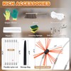 Bluesea 23 Feet Chimney Sweep Kit, Ergonomic Chimney Cleaning Kit,