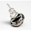 COSUMOSU Black Onyx Snake Reptiles 925 Sterling Silver Stud Earring