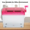 Fdit Manual Shredder, Mini Portable ABS Paper Shredder, Transparent Design,